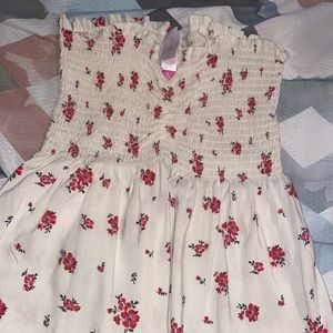 Floral tube top (stretchy)